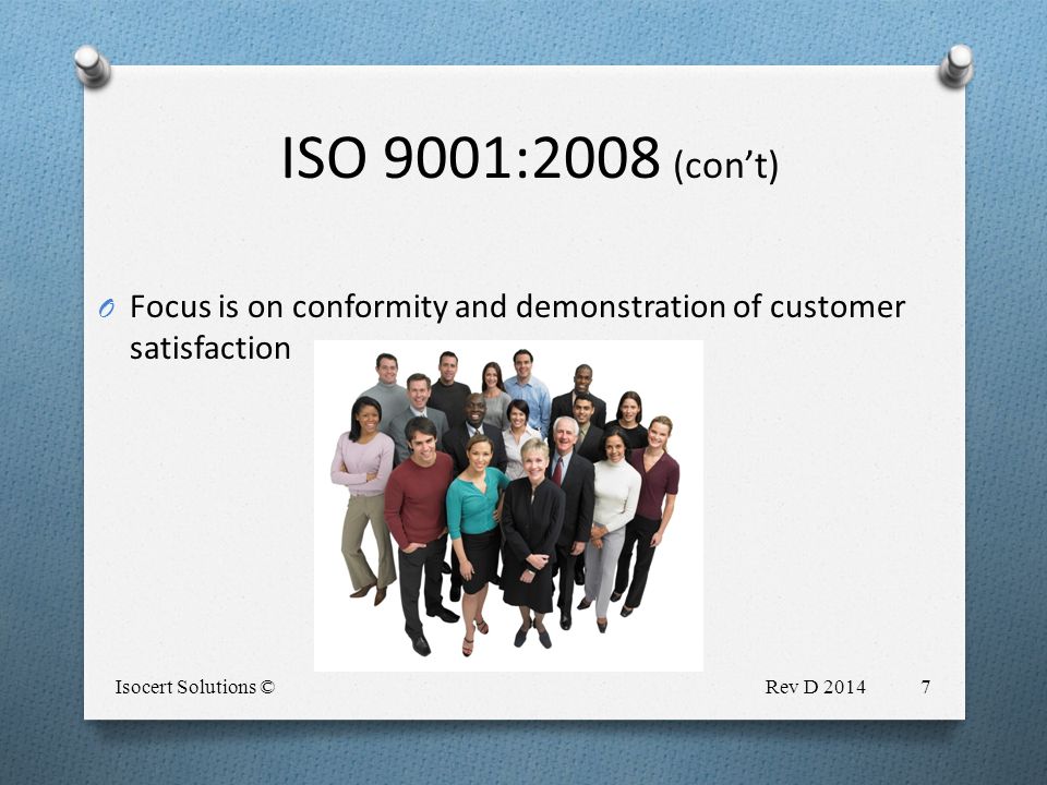 Iso 9001 customers satisfaction